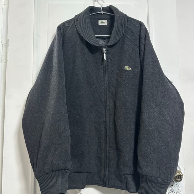 라코스테 울 케이블 블루종