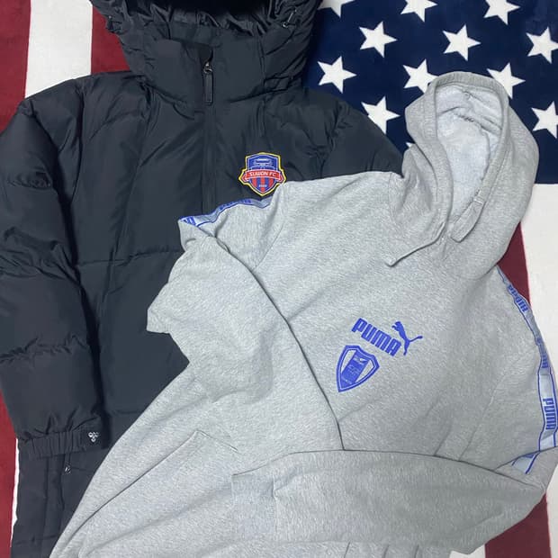 수원FC 03 선수 지급용 험멜 패딩