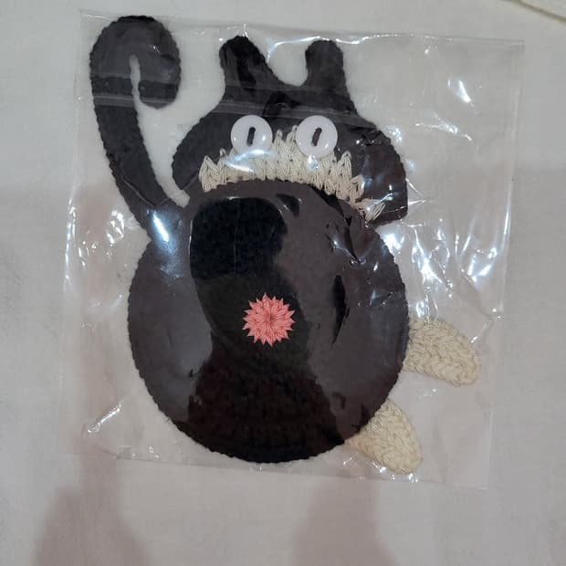 고양이 크로셰 티코스터