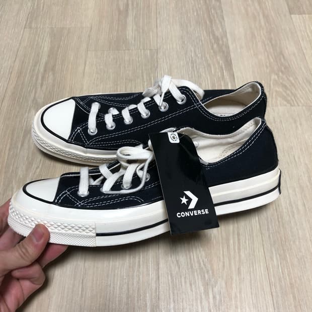 (255) 새상품 컨버스 CONVERSE 척테일러 70's 로우 블랙