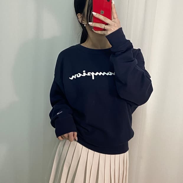 챔피온 빅로고 맨투맨
