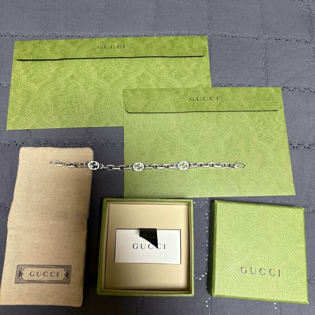 [18호] 구찌 인터로킹 팔찌