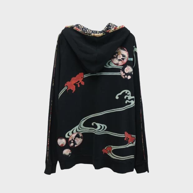 MIYABI MUSUBI 패턴 포인트 후드집업 60375