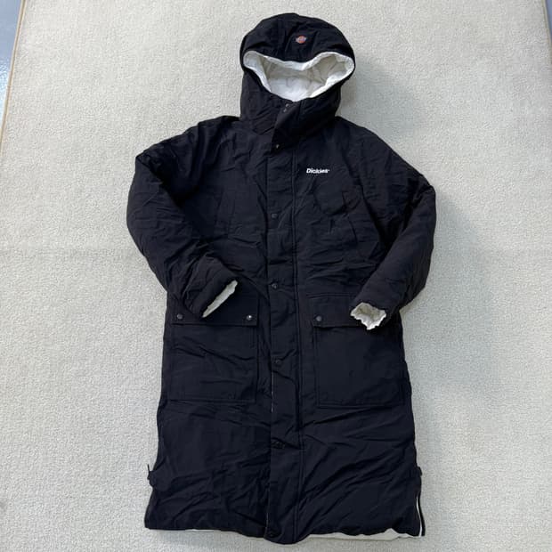 [M] 디키즈 블랙 리버시블 롱패딩 0105T1