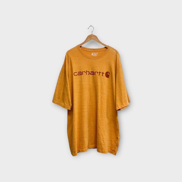 칼하트 오렌지 반팔 티셔츠 3XL 