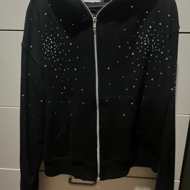 Ifeellucky bling hood zip-up 아이필럭키 후드집업