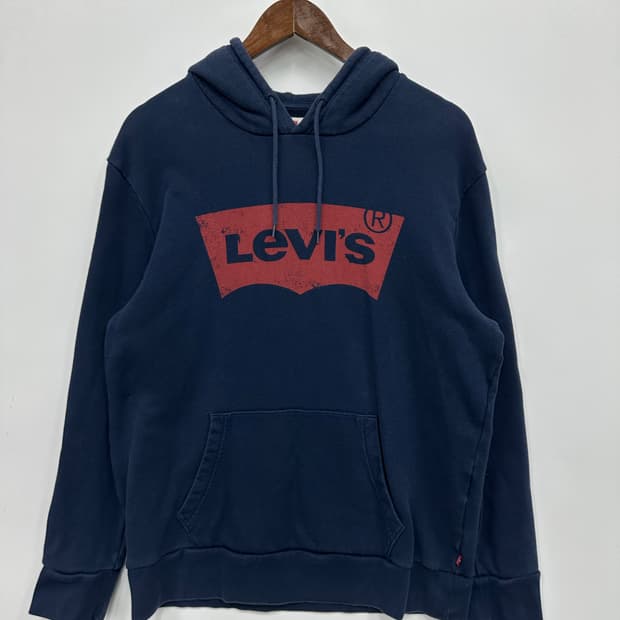 리바이스 네이비 후드티 