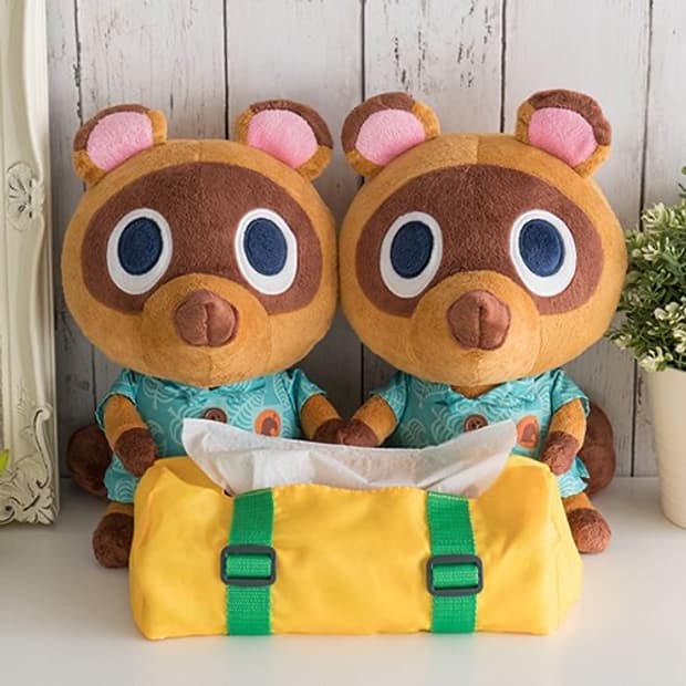 동물의숲 콩돌밤돌 티슈케이스 인형 피규어 제일복권 이치방쿠지