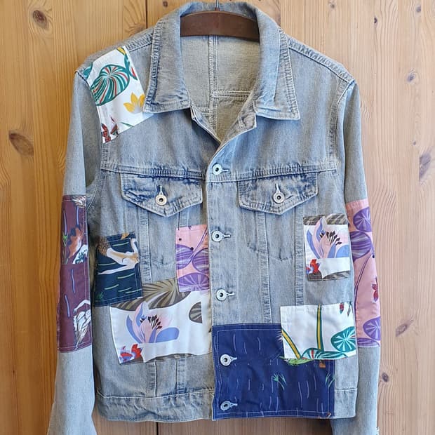 66.Quilting 패치 데님자켓