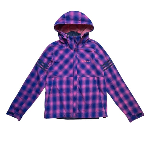 아디다스 체크 바람막이