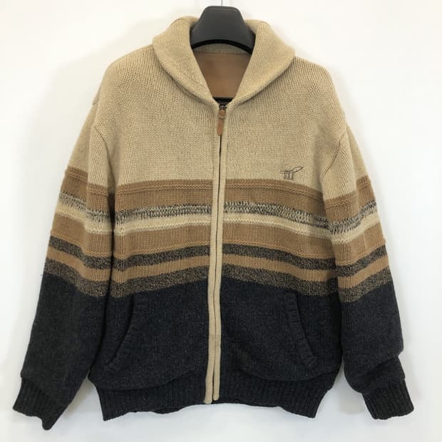 헨리코튼 숄카라 방풍 니트점퍼 100 