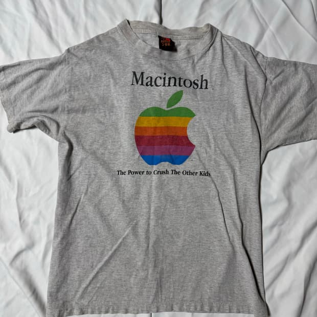 90's Macintosh Apple 애플 빈티지 티셔츠 XL 밴드티