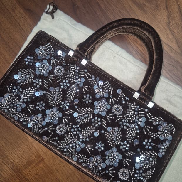 자라 스퀀스 핸드백 (브라운)