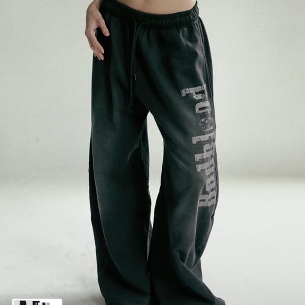 배드블러드 선 페이디드2 조거 블랙 xs