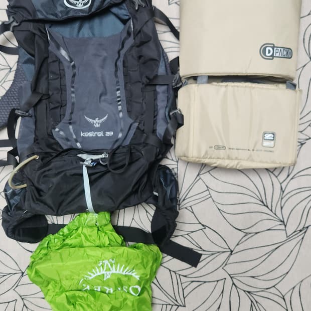 오스프리 케스트렐 28 등산 배낭 추가구성 D-pack S 롱,숏 set
