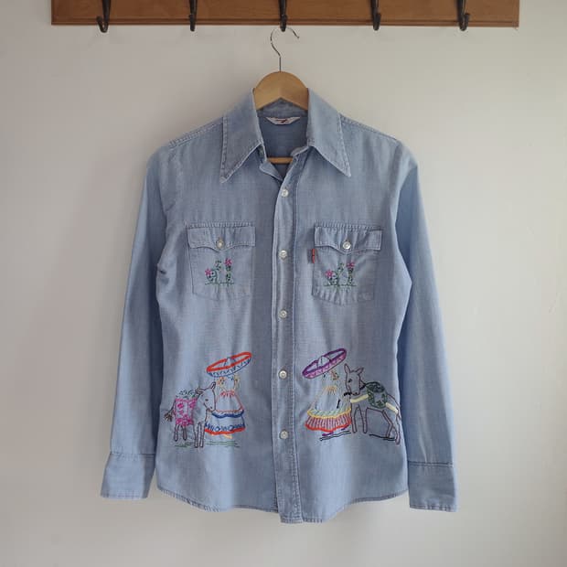 70‘s Levi's Hand Embroidered Shirt