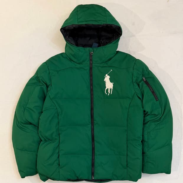 폴로 랄프로렌 빅포니 치프키프 다운 패딩 딥그린
