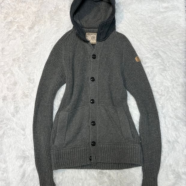 Replay hoodie button-up knit 