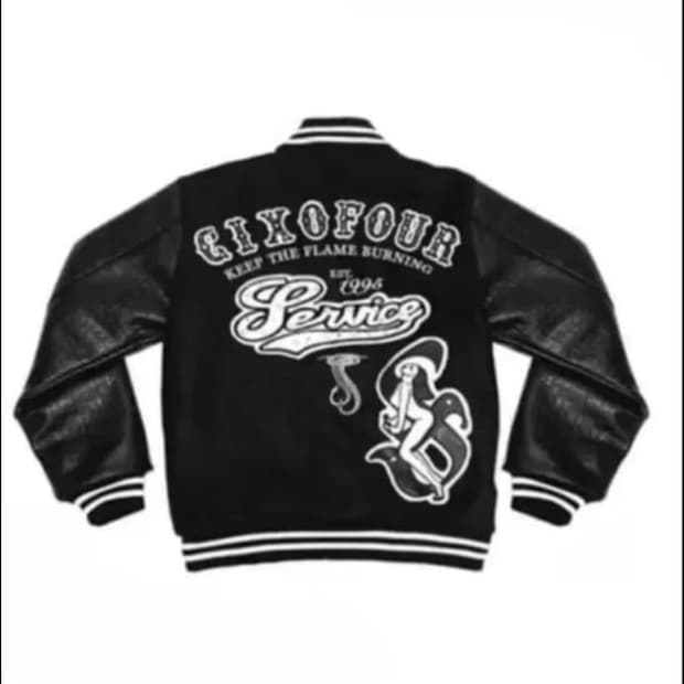 604service 바시티 자켓 M