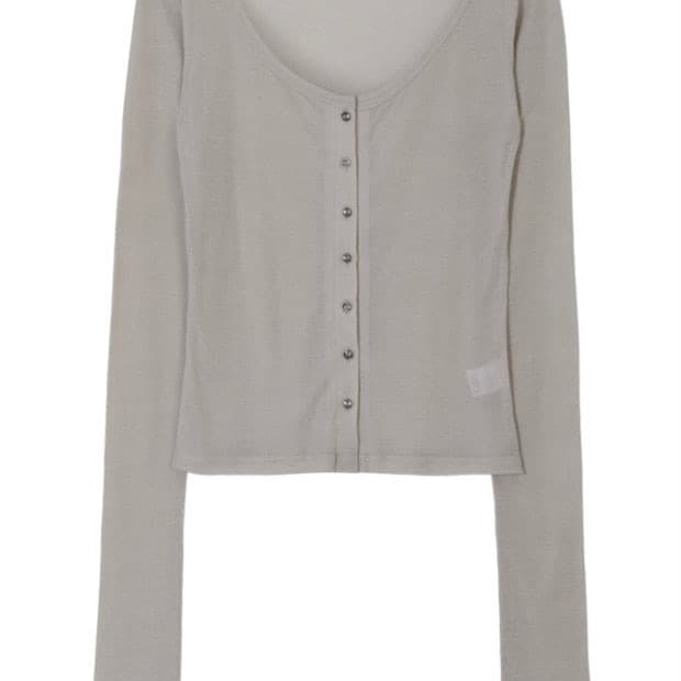 보헤미안서울 베이직 스쿱가디건 베이지