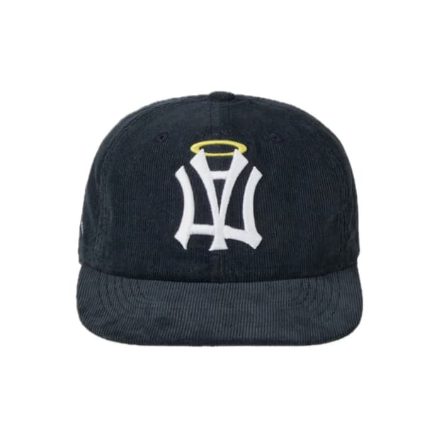 ae symbol corduroy angel wing cap (navy)