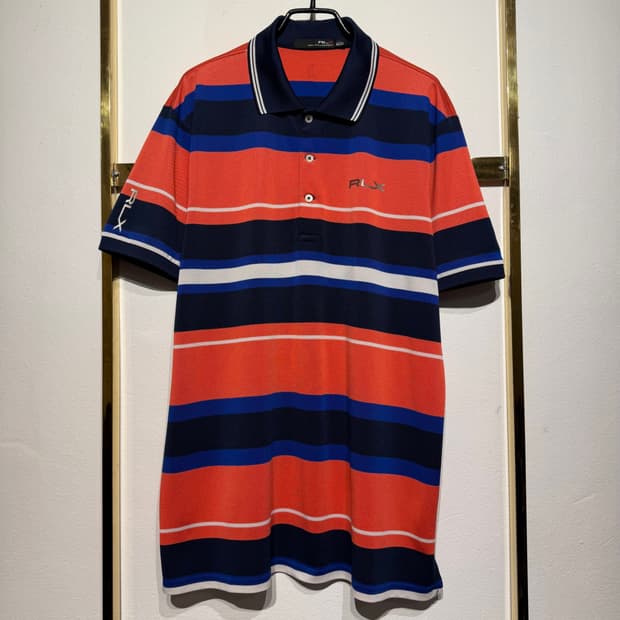 Ralph Lauren X 스트라이프 골프 반팔 폴로셔츠 L