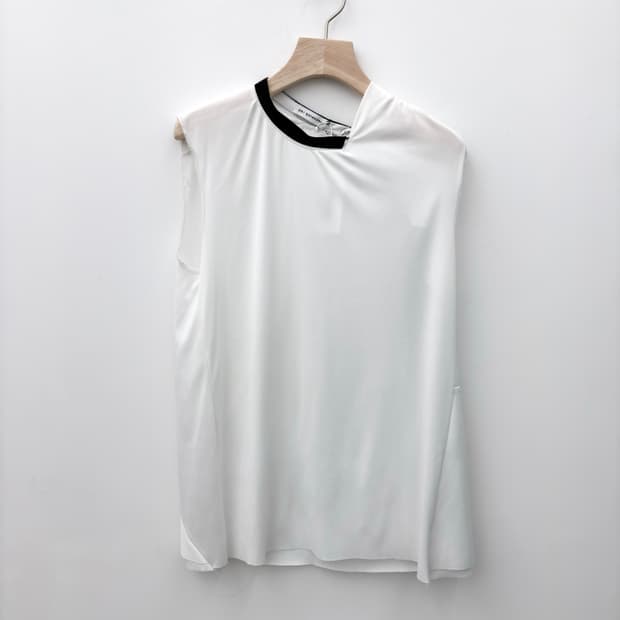 DRAPE BACK DOUBLE LAYER JERSEY VEST