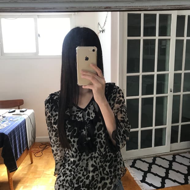 vintage pattern mash top