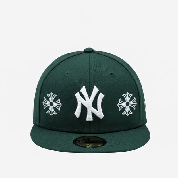 뉴에라 NY 크롬 자수 진녹 712 / 738/ 758 사이즈