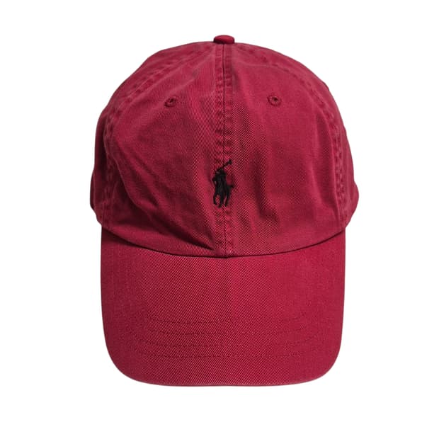 폴로 랄프로렌 가죽 스트랩 볼캡 모자