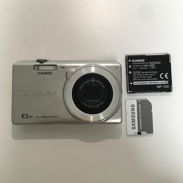 [희귀/정상작동] 카시오 엑슬림 Z770 실버 디카