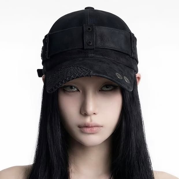 보니앤키예 Leather Belt Cap 모자