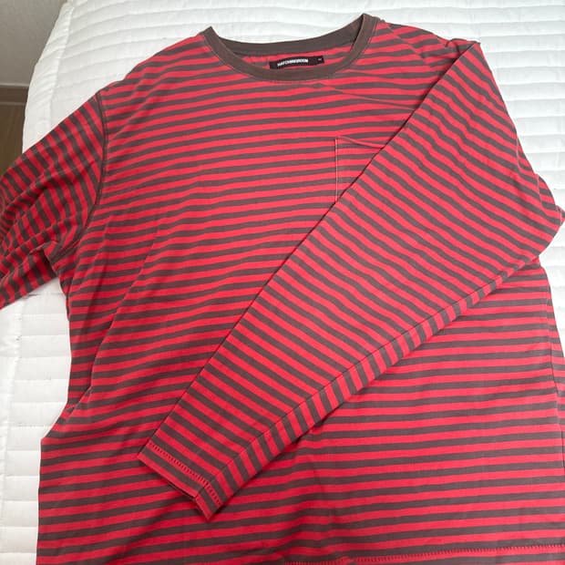해칭룸 vtg bold stirp pocket tee 스트라이프 티