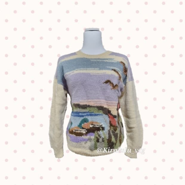 핀터레스트 모리걸 하구미 니트 