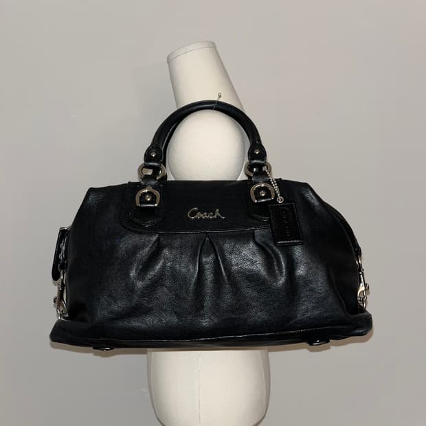 📦Coach allblack shoulder bag