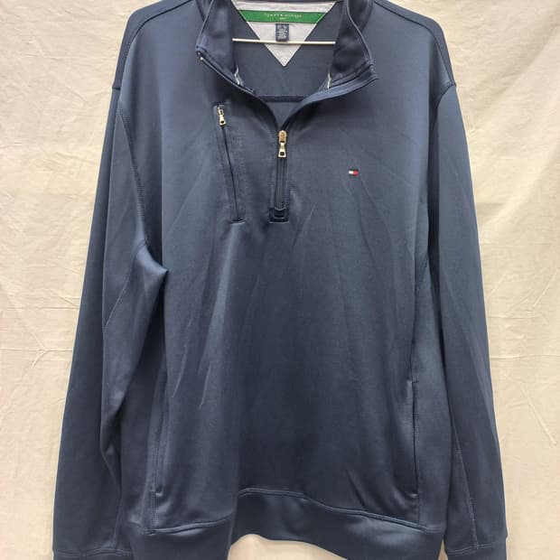 타미힐피거 네이비 반집업 남XL