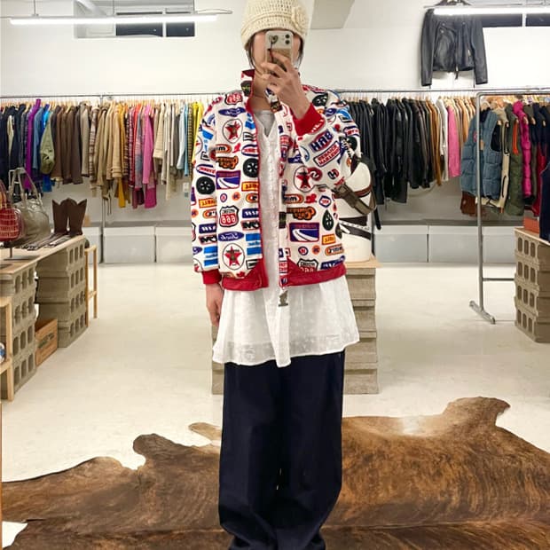 HYSTERIC GLAMOUR racing fleece jacket