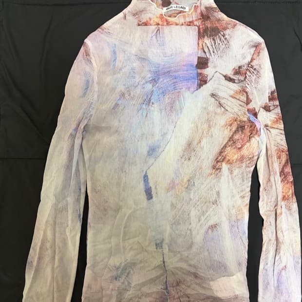 아워레가시 프린트 탑 