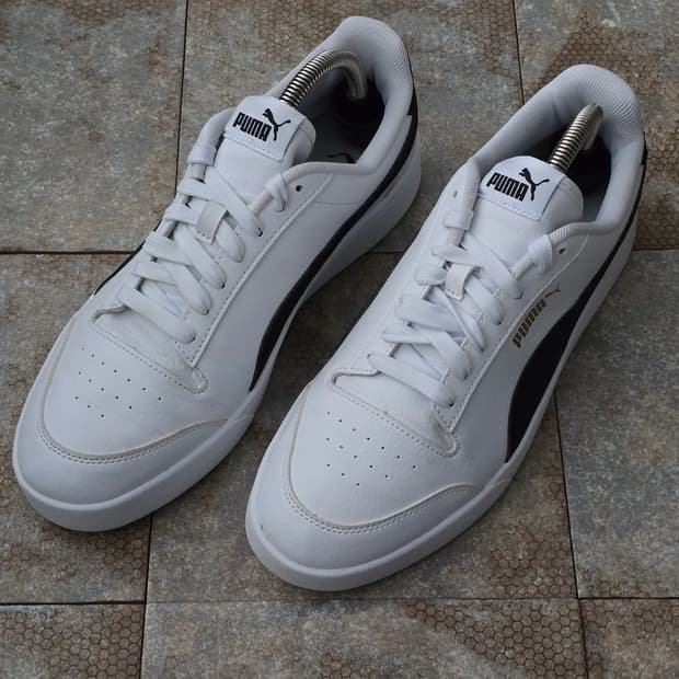 (280)푸마 셔틀 화이트 블랙