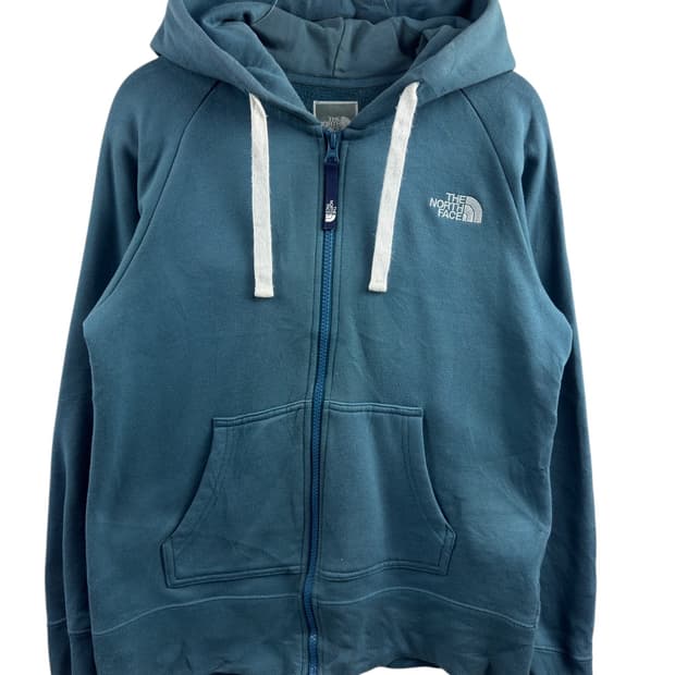 노스페이스 패치 블루 후드집업1503