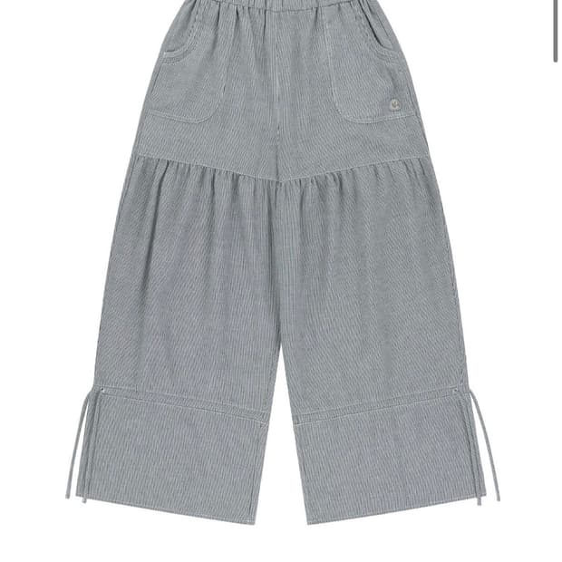 ⭐️구해요⭐️ 코이세이오 셔링 러프 팬츠 - 스트라이프