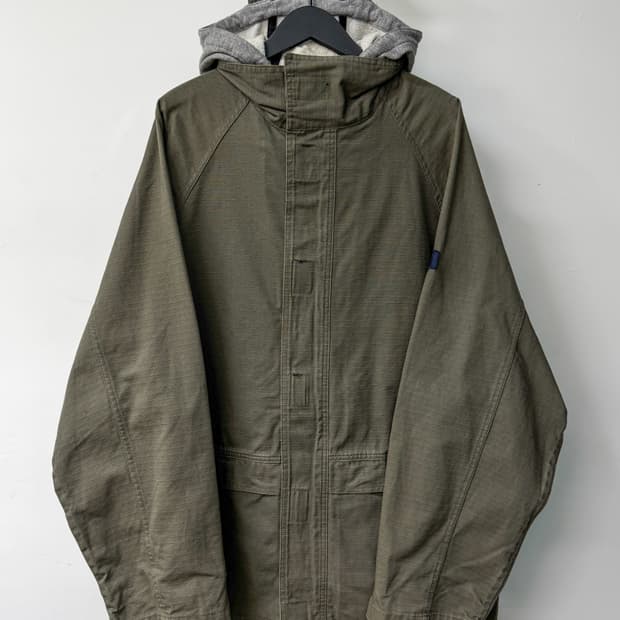 타미 진스 립스탑 후드 필드 자켓