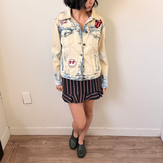 타미힐피거&롤링스톤즈 데님 자켓