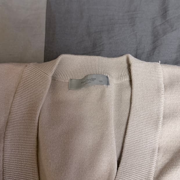 마인드브릿지 오트밀 컬러 가디건 105사이즈
