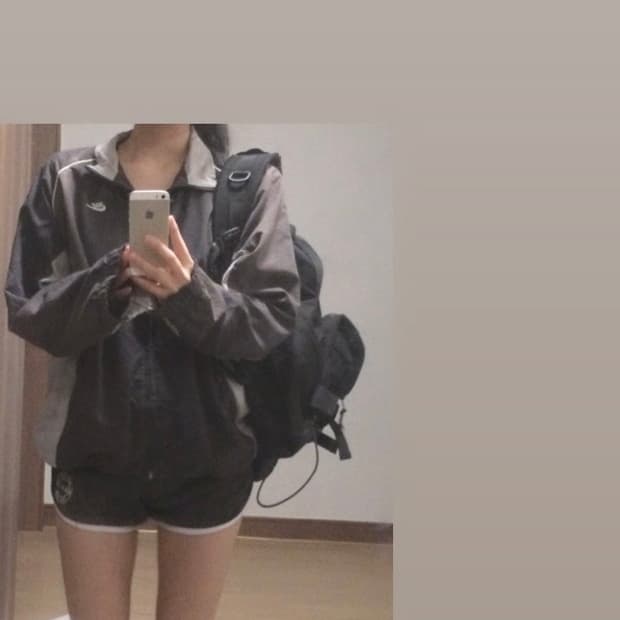 나이키 올드스쿨 배색 빈티지 바람막이 바막
