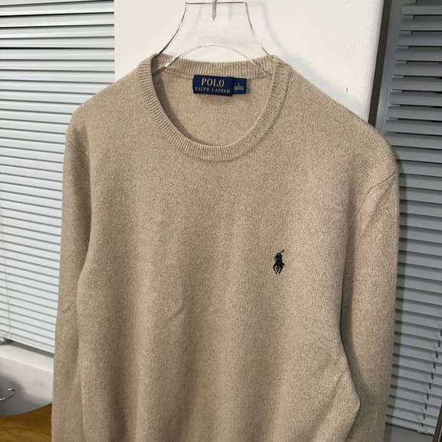 폴로 랄프로렌 니트 베이지 M
