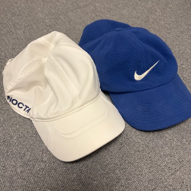 나이키 모자 2종 (녹타 흰색, 플리스 캡)
