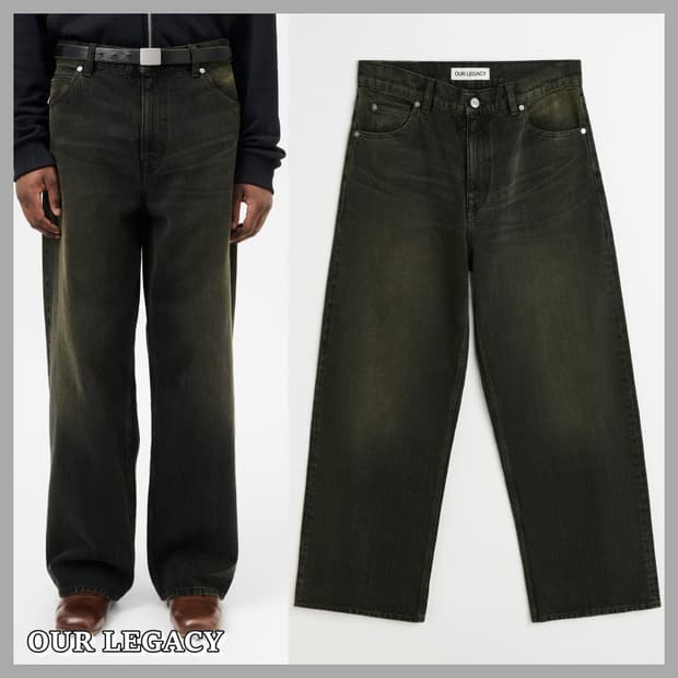 [28] 아워레가시 바스트컷 진 블랙 샌드 체인 트윌 