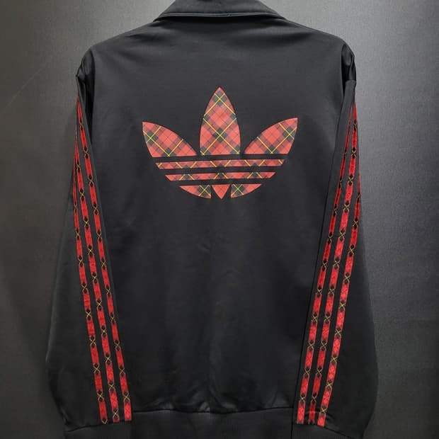 아디다스 불꽃 파이어버드 체크 백로고 트랙탑 희귀 져지 