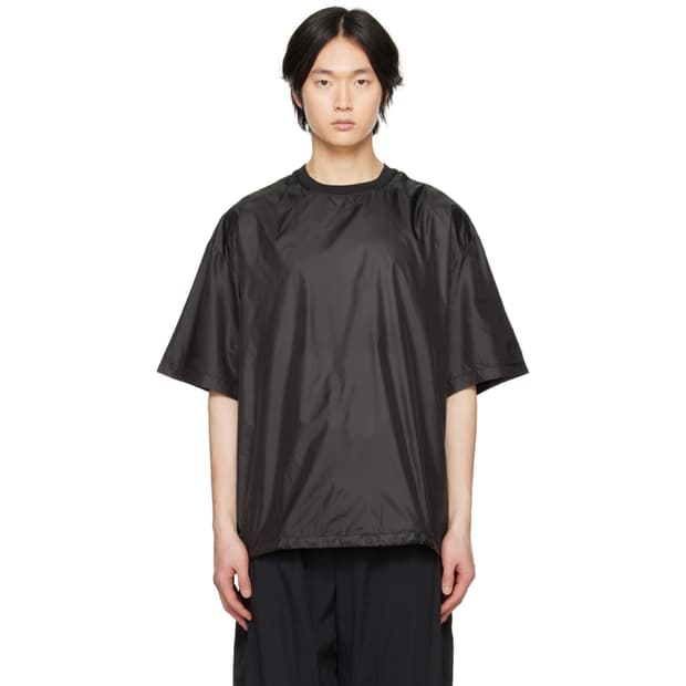 아모멘토 Glossy Drawstring Top
